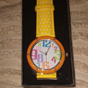 Sporty Chic Large Face Summer Sunshine Rainbow Pride LGBTQ Watch